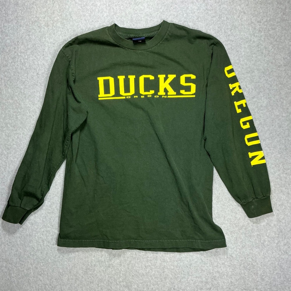 OVB Oregon Ducks Long Sleeve T-Shirt Mens Large Green University of Oregon NCAA